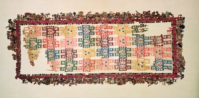Mantle Fragments, Known as The Paracas Textile, Nazca Culture by Peruvian School